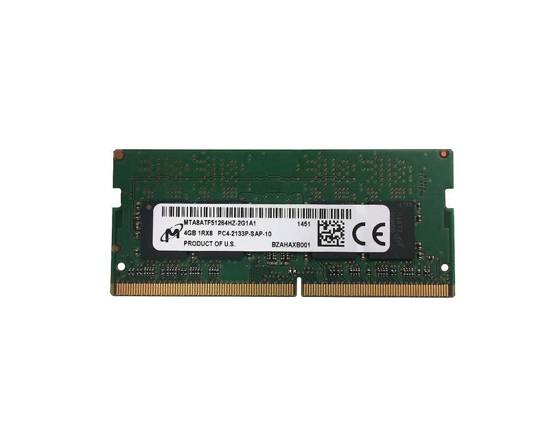 Micron 4GB 2133MHz DDR4 PC4-17000 Unbuffered ECC CL15 260-Pin Sodimm 1.2V Single Rank Memory - MTA8ATF51264HZ-2G1A1
