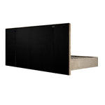 Tremezzo Oversized Ottoman Storage Bed, Taupe Velvet