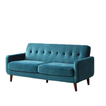 Clarence Sofa Range in Teal Blue Velvet