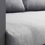 Albany Aluminium Corner Sofa Set with Reclining Back and Coffee Table, Grey