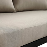 Albany Aluminium Corner Sofa Set with Reclining Back and Coffee Table, Taupe