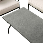 Haymes Indoor and Outdoor Metal Sofa Set with Coffee Table, Beige