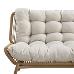 Marlowe Wicker and Aluminium Frame Sofa Set, Natural