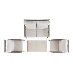 Soller Indoor and Outdoor Rope Weave 4-Seater Sofa Set