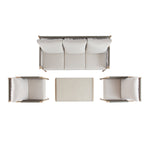 Soller Indoor and Outdoor Rope Weave 5-Seater Sofa Set