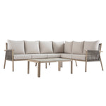 Soller Indoor and Outdoor Rope Weave Large Corner Sofa Set
