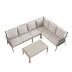 Soller Indoor and Outdoor Rope Weave Large Corner Sofa Set