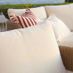 Stanford Round Wicker Outdoor 5-Seater Sofa Set, Natural