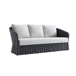 Positano Wide Rope Sofa Set with Nesting Coffee Tables, Grey