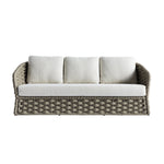 Positano Wide Rope Sofa Set with Nesting Coffee Tables, Taupe