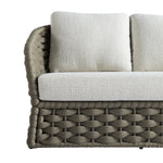 Positano Wide Rope Sofa Set with Nesting Coffee Tables, Taupe