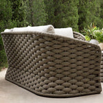 Positano Wide Rope Sofa Set with Nesting Coffee Tables, Taupe