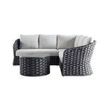Positano Wide Rope Corner Sofa Set, Grey