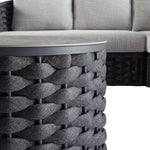 Positano Wide Rope Corner Sofa Set, Grey