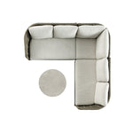 Positano Wide Rope Corner Sofa Set, Taupe
