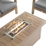Manresa Rope 5-Seater Firepit Sofa Set, Natural and Grey