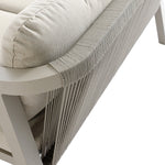 Manresa Rope 5-Seater Firepit Sofa Set, Taupe and Beige