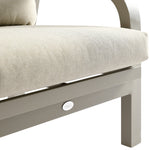 Manresa Rope 5-Seater Firepit Sofa Set, Taupe and Beige