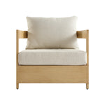 Stanford Outdoor 5-Seater Sofa Set, Natural with Beige Boucle Fabric