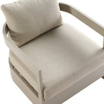 Stanford Outdoor 5-Seater Sofa Set, Taupe with Light Taupe Fabric