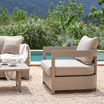 Stanford Outdoor 5-Seater Sofa Set, Taupe with Light Taupe Fabric