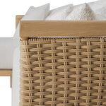 Panarea Indoor and Outdoor Wicker 4-Seater Chaise Lounge Set