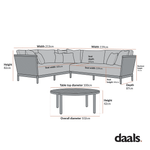 Panarea Indoor and Outdoor Wicker Large Corner Sofa Set