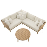 Panarea Indoor and Outdoor Wicker Large Corner Sofa Set