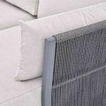 Pedra Rope and Aluminium Outdoor Chaise Sofa Set, Grey