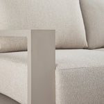 Jardin Aluminium Outdoor Modular Large 4-Piece Chaise Sofa Set, Pumice