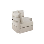 Jardin Aluminium Outdoor Modular Large 2-Piece Curved Sofa Set, Pumice