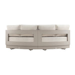 Jardin Aluminium Outdoor Modular Large 2-Piece Curved Sofa Set, Pumice
