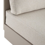 Jardin Aluminium Outdoor Modular Large 2-Piece Curved Sofa Set, Pumice