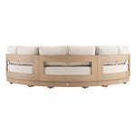 Jardin Aluminium Outdoor Modular Large 3-Piece Curved Sofa Set, Natural
