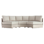 Jardin Aluminium Outdoor Modular Large 3-Piece Curved Sofa Set, Pumice