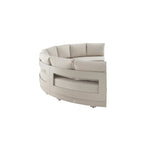 Jardin Aluminium Outdoor Modular Grande 4-Piece Curved Sofa Set, Pumice