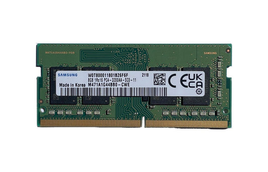 Samsung 8GB 3200MHz DDR4 PC4-25600 Non-ECC CL22 260-Pin SoDimm 1.2V Single Rank x16 Memory Module - M471A1G44BB0-CWE